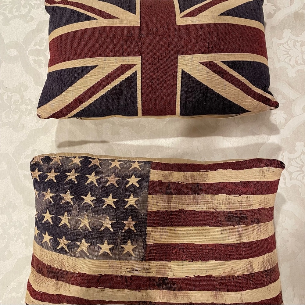 Tapestry pillow USA & Union Jack - Picture 2 of 3